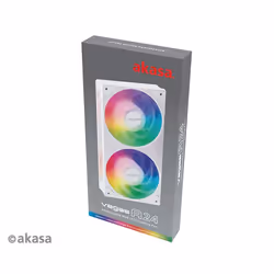 Akasa VEGAS A24 Boitier PC, Processeur Ventilateur 12 cm Blanc 1 pièce(s)