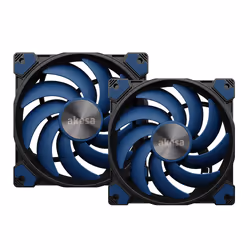 Akasa ALUCIA SC Boitier PC, Processeur Ventilateur 12 cm Noir, Bleu 1 pièce(s) - Vue supplémentaire 7