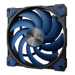 Akasa ALUCIA SC Boitier PC, Processeur Ventilateur 14 cm Noir, Bleu 1 pièce(s)