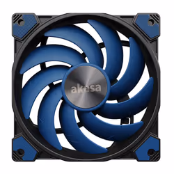 Akasa ALUCIA SC Boitier PC, Processeur Ventilateur 14 cm Noir, Bleu 1 pièce(s)