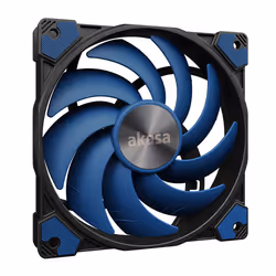 Akasa ALUCIA SC Boitier PC, Processeur Ventilateur 14 cm Noir, Bleu 1 pièce(s)