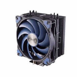 Akasa Alucia H4 Plus Processeur Refroidisseur d'air 12 cm Noir, Bleu 1 pièce(s)