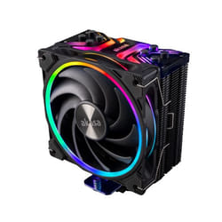 Akasa Soho H4 Plus Processeur Refroidisseur d'air 12 cm Noir 1 pièce(s)