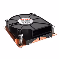 Akasa AK-CC7401BP01, Refroidisseur d'air, 7,5 cm, 18 dB, 45,99 dB, 11,83 cfm, Noir