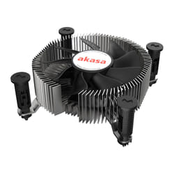 Akasa Intel LGA1700 Processeur Refroidisseur hybride Aluminium, Noir 1 pièce(s)