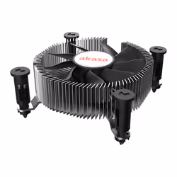 Akasa Intel LGA1700 Processeur Refroidisseur hybride Aluminium, Noir 1 pièce(s)