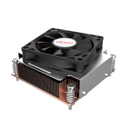 Akasa Intel LGA1700 Processeur Refroidisseur hybride 7 cm Noir, Cuivre, Gris 1 pièce(s)