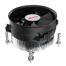 Akasa Intel LGA1700 Processeur Refroidisseur hybride 9,5 cm Aluminium, Noir 1 pièce(s)