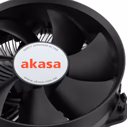 Akasa Intel LGA1700 Processeur Refroidisseur hybride 9,5 cm Aluminium, Noir 1 pièce(s)