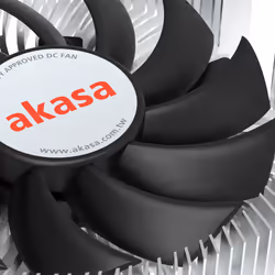 Akasa Intel LGA1700 Processeur Refroidisseur hybride 7,5 cm Aluminium, Noir 1 pièce(s)