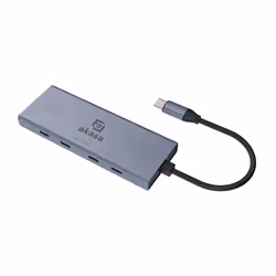 Akasa AK-CBCA32-18BK hub & concentrateur USB Type-C 10000 Mbit/s Gris - Vue supplémentaire 2