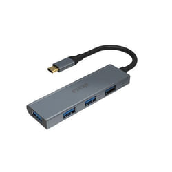 Akasa AK-CBCA25-18BK hub & concentrateur USB 3.2 Gen 1 (3.1 Gen 1) Type-C 5000 Mbit/s Gris