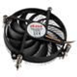 Akasa AK-CC6308EP01 Low Profile CPU-Kuehler - 92mm Carte SIM Plaque arrière 9,6 cm Aluminium, Noir