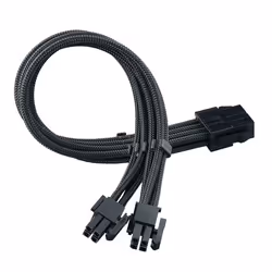 Silverstone SST-PP07E-EPS8B, 0,3 m, 8-pin(4+4) EPS12V, 8-pin(4+4) EPS12V, Droit, Droit, Noir