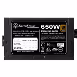 Silverstone SST-ET650-B v1.4 unité d'alimentation d'énergie 650 W 20+4 pin ATX ATX Noir - Vue supplémentaire 5