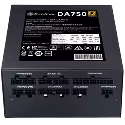 Silverstone DA750 Gold unité d'alimentation d'énergie 750 W 20+4 pin ATX ATX Noir - Vue supplémentaire 13