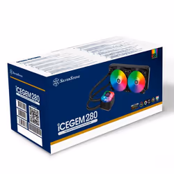 Silverstone IceGem 280 Processeur Kit de refroidissement du liquide 14 cm Noir