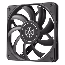 Silverstone Air Slimmer 120, Refroidisseur d'air, 12 cm, 1800 tr/min, 63,67 cfm, Noir