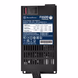 Silverstone FX600 Platinum unité d'alimentation d'énergie 600 W 20+4 pin ATX Flex ATX Noir - Vue supplémentaire 4