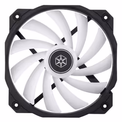 Silverstone Shark Force 160 ARGB, Ventilateur, 1600 tr/min, Noir, Blanc