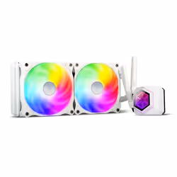 Silverstone SST-PF240W-ARGB-V2, Refroidisseur de liquide tout-en-un, 12 cm, Blanc