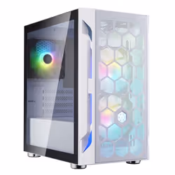 Silverstone FARA H1M PRO, Tower, PC, Blanc, micro ATX, Mini-DTX, Mini-ITX, Plastique, Acier, Verre trempé, Multicolore