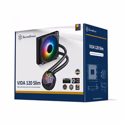 Silverstone VIDA 120 SLIM Boitier PC Kit de refroidissement du liquide 12 cm Noir 1 pièce(s) - Vue supplémentaire 16