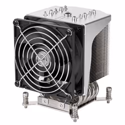 Silverstone XE04-2066, Refroidisseur d'air, 54 cfm, Noir, Argent
