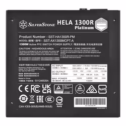 Silverstone HELA 1300R Platinum unité d'alimentation d'énergie 1300 W 20+4 pin ATX ATX Noir - Vue supplémentaire 6