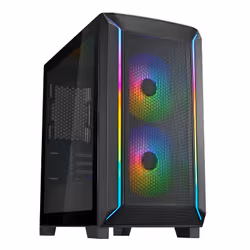 Silverstone FARA 312Z, Midi Tower, PC, Noir, micro ATX, Mini-ITX, Plastique, Acier, Jouer