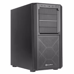 Silverstone SETA D1, Midi Tower, PC, Noir, ATX, EATX, micro ATX, Mini-ITX, SSI CEB, Plastique, Acier, 18,2 cm