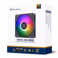 Silverstone VISTA 120 ARGB Carte-mère Ventilateur 12 cm Noir 1 pièce(s) - Vue supplémentaire 8