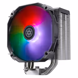 Silverstone SST-ARV140-ARGB, Refroidisseur d'air, 14 cm, 400 tr/min, 1750 tr/min, 12,8 dB, Noir, Gris