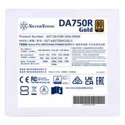 Silverstone DA750R Gold unité d'alimentation d'énergie 750 W 24-pin ATX ATX Blanc - Vue supplémentaire 7