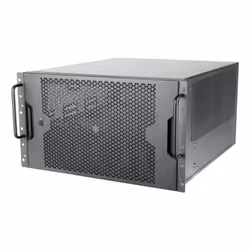 Silverstone RM61-312, Support, Serveur, Noir, ATX, EATX, micro ATX, Mini-ITX, SSI CEB, SSI EEB, Acier, 6U
