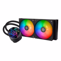 Silverstone NovaPeak 240 ARGB, Kit de refroidissement du liquide, 12 cm, 500 tr/min, 2200 tr/min, Noir