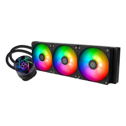 Silverstone NovaPeak 360 ARGB Processeur Kit de refroidissement du liquide 12 cm Noir 1 pièce