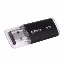 Silicon Power Ultima-II, 8 Go, USB Type-A, 2.0, 10 g, Noir