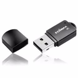 Edimax AC600, Sans fil, USB, WLAN, Wi-Fi 5 (802.11ac), 600 Mbit/s, Noir