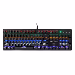 Mars Gaming MK4BITALY, Taille réelle (100 %), USB, Clavier mécanique, LED RGB, Noir