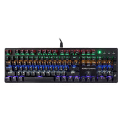 Mars Gaming MK4BITALY clavier USB Italien, Anglais américain Noir
