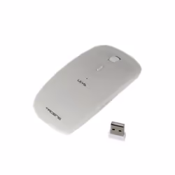 Tacens Levis Combo V2 clavier Souris incluse RF sans fil Métallique, Blanc