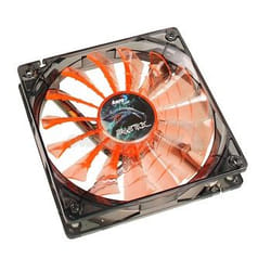 Aerocool Shark Fan Evil Black Edition 12cm Boitier PC Ventilateur Noir, Orange, Transparent