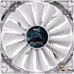 Aerocool Shark Fan White Edition 12cm, Ventilateur, 12 cm, 26,5 dB, Blanc