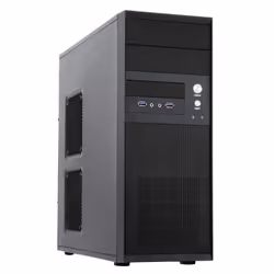 Chieftec CQ-01B-U3-OP, Midi Tower, PC, Noir, ATX, micro ATX, maison/bureau, Haut