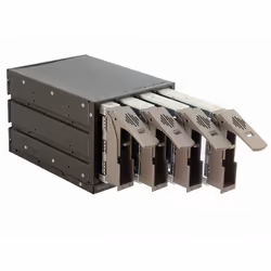 Chieftec SST-3141SAS Obturateur de baie de lecteur Noir, Argent