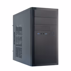 Chieftec HT-01B-OP, Mini Tower, PC, Noir, micro ATX, Aluminium, maison/bureau