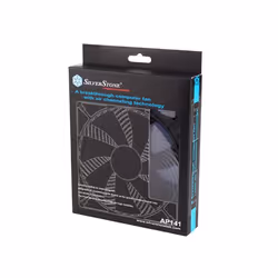 Silverstone SST-AP141 Boitier PC Ventilateur Noir, Bleu
