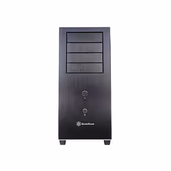 Silverstone TJ04-E, Midi Tower, PC, Noir, Argent, ATX, CEB, micro ATX, Aluminium, Acier, 16,8 cm