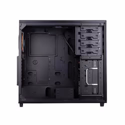Silverstone TJ04-E Midi Tower Noir, Argent